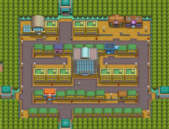 Ciudad Azafrán en Pokémon Oro HeartGold y Pokémon Plata SoulSilver