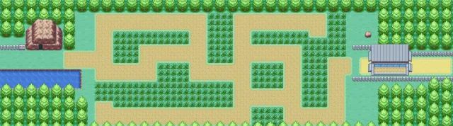 Ruta 11 en Pokémon Rojo Fuego y Pokémon Verde Hoja