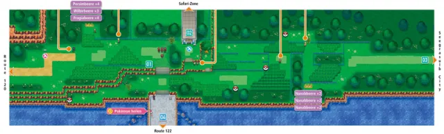 Ruta 121 en Pokémon Rubí Omega y Pokémon Zafiro Alfa