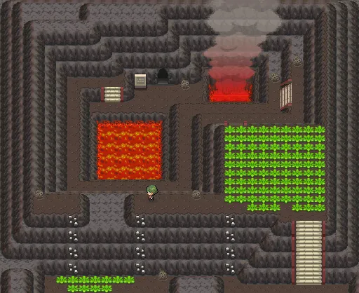 Montaña Dura en Pokémon Platino