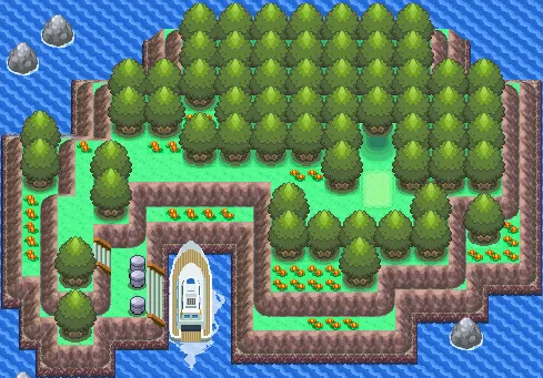 Isla Plenilunio en Pokémon Diamante y Pokémon Perla