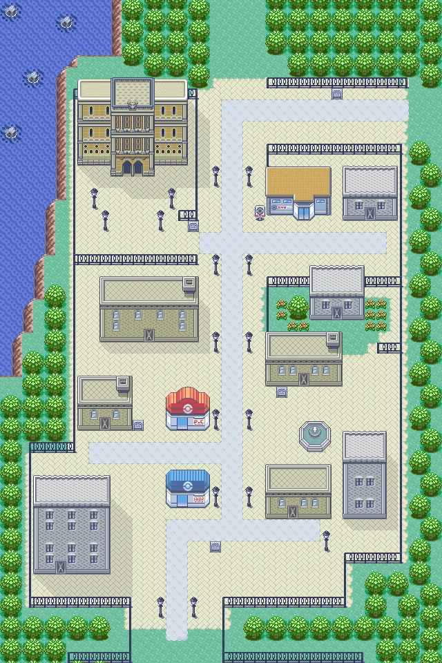 Ciudad Férrica en Pokémon Esmeralda
