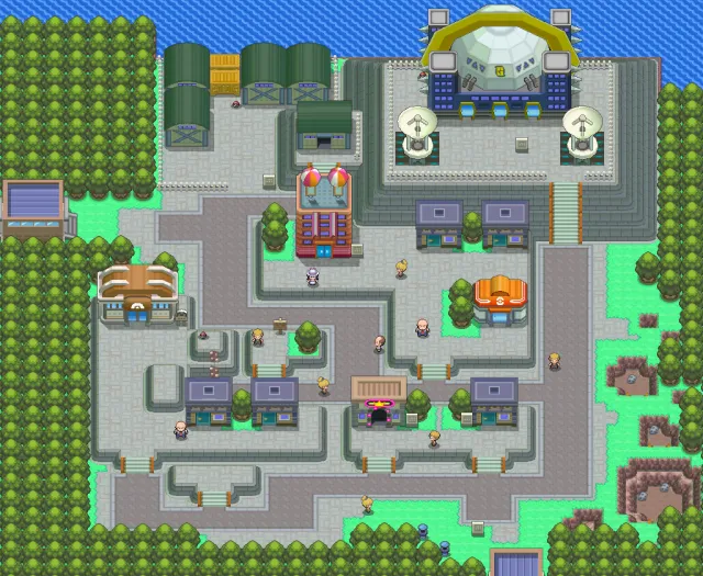 Ciudad Rocavelo en Pokémon Platino