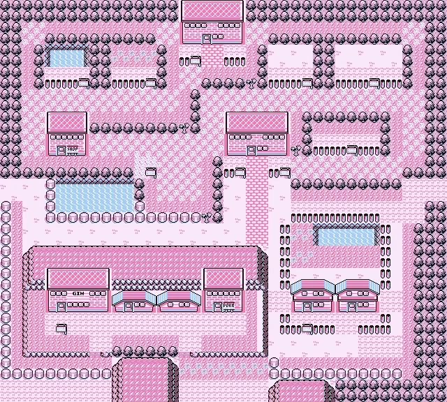 Ciudad Fucsia en Pokémon Amarillo