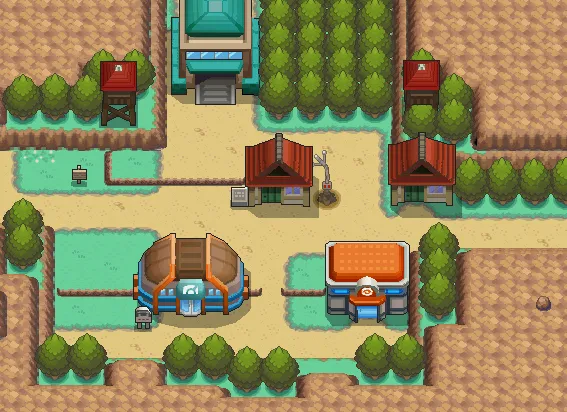 Pueblo Caoba en Pokémon Oro HeartGold y Pokémon Plata SoulSilver