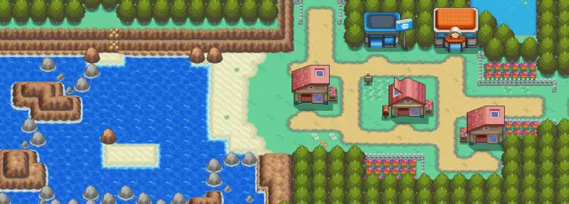 Ciudad Cerezo en Pokémon Oro HeartGold y Pokémon Plata SoulSilver