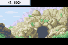 Monte Moon en Pokémon Rojo Fuego y Pokémon Verde Hoja