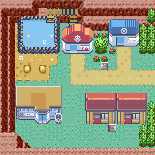 Pueblo Lavacalda en Pokémon Rubí y Pokémon Zafiro