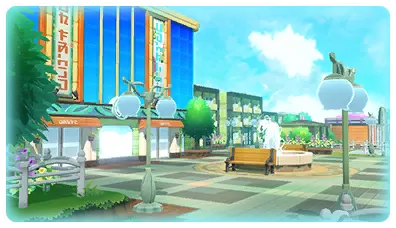 Ciudad Azulona en Pokémon: Let's Go, Pikachu! y Pokémon: Let's Go, Eevee!