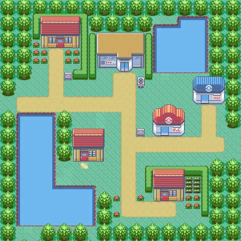 Ciudad Petalia en Pokémon Rubí y Pokémon Zafiro