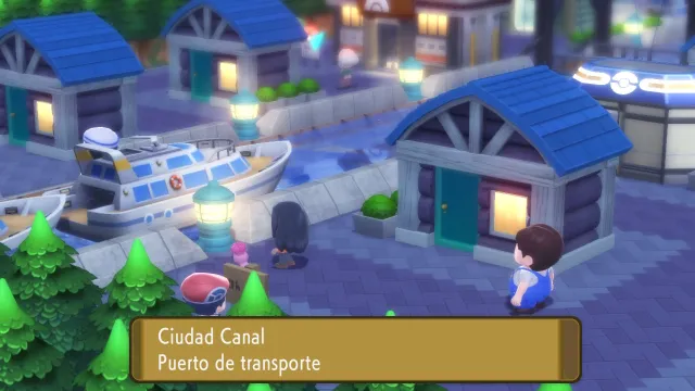 Ciudad Canal en Pokémon Diamante Brillante y Pokémon Perla Reluciente