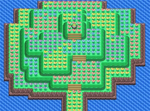 Paraíso Floral en Pokémon Platino