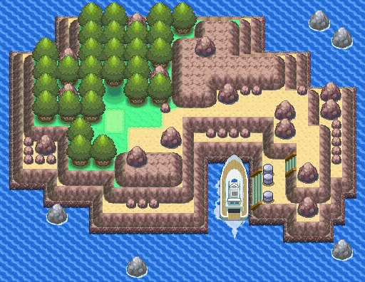 Isla Lunanueva en Pokémon Diamante y Pokémon Perla
