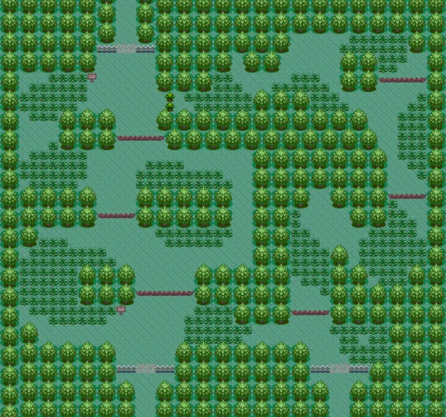 Bosque Petalia en Pokémon Rubí y Pokémon Zafiro