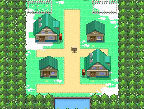 Pueblo Hojaverde en Pokémon Platino