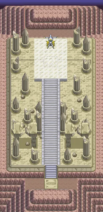 Sala del Origen en Pokémon Platino