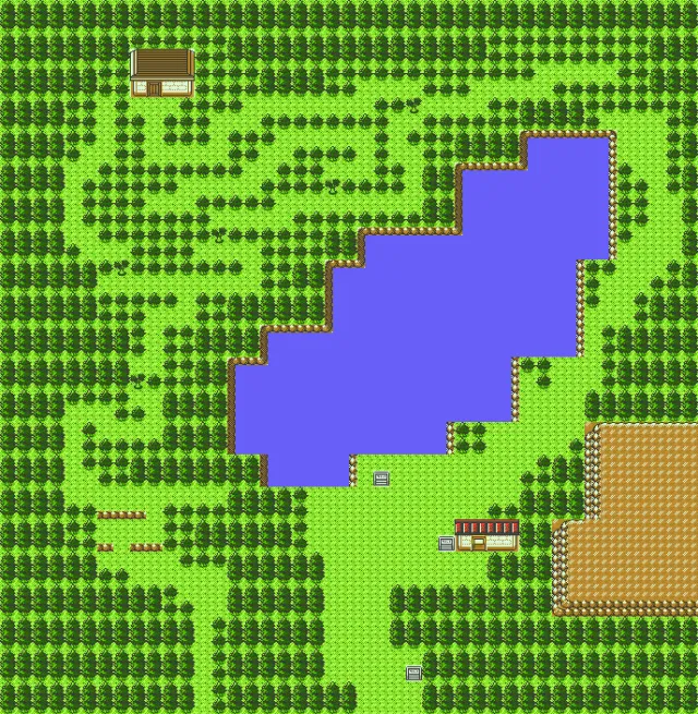 Lago de la Furia en Pokémon Cristal