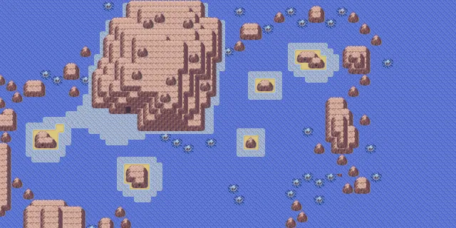 Ruta 125 en Pokémon Esmeralda