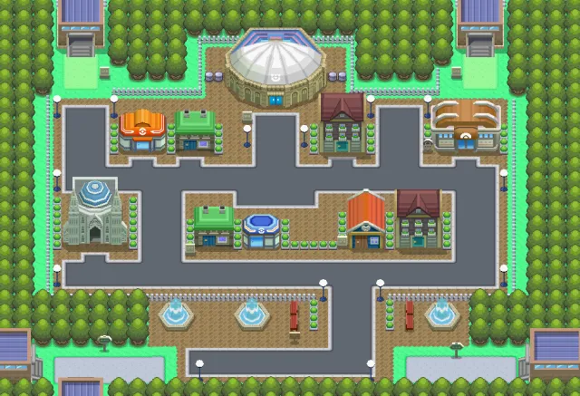 Ciudad Corazón en Pokémon Diamante y Pokémon Perla