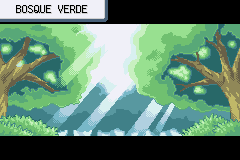 Bosque Verde en Pokémon Rojo Fuego y Pokémon Verde Hoja