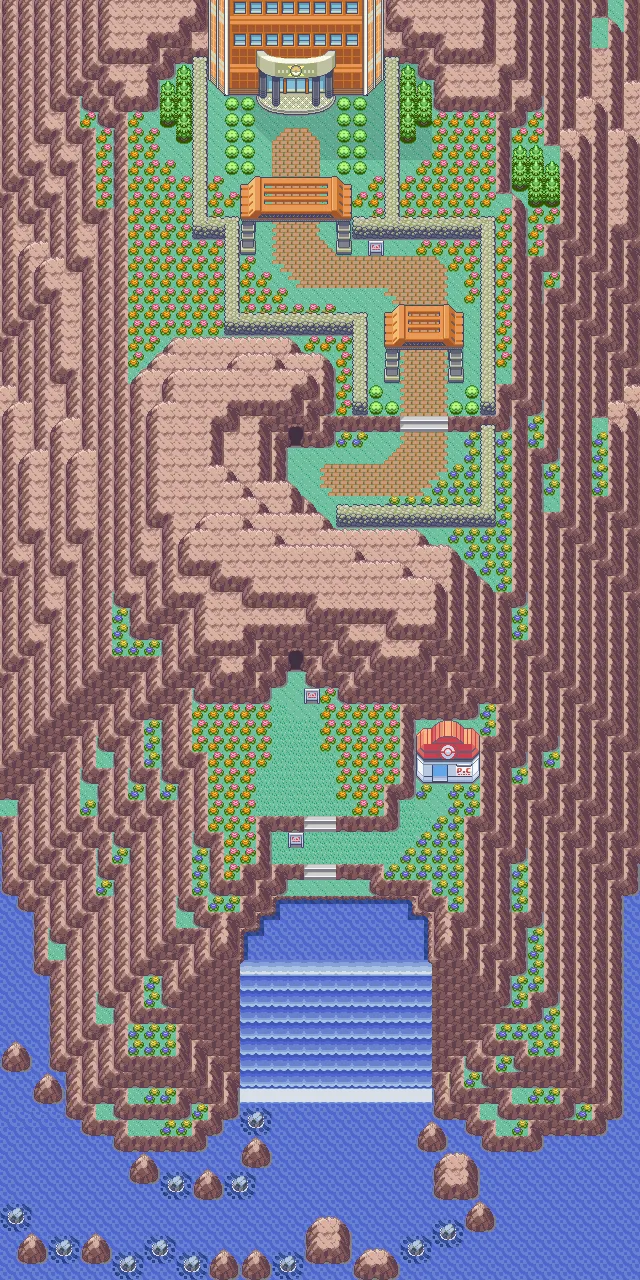 Ciudad Colosalia en Pokémon Esmeralda