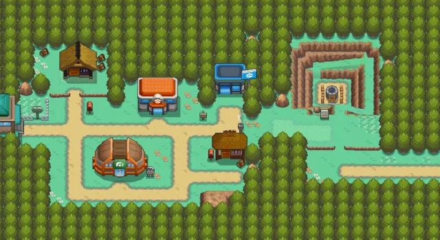 Pueblo Azalea en Pokémon Oro HeartGold y Pokémon Plata SoulSilver