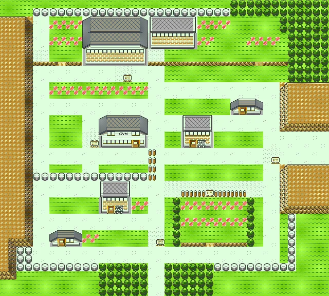 Ciudad Plateada en Pokémon Cristal