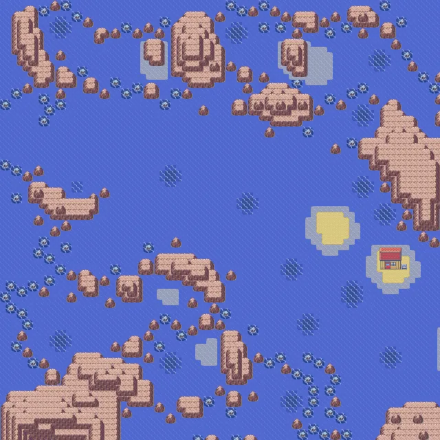 Ruta 124 en Pokémon Esmeralda