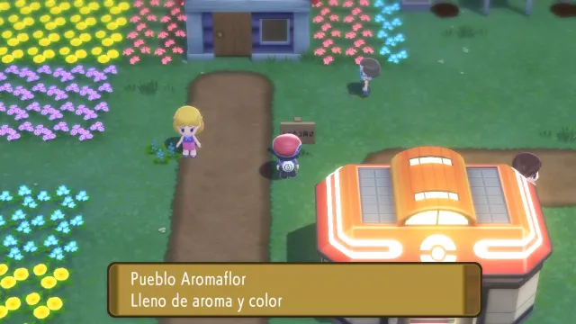 Pueblo Aromaflor en Pokémon Diamante Brillante y Pokémon Perla Reluciente