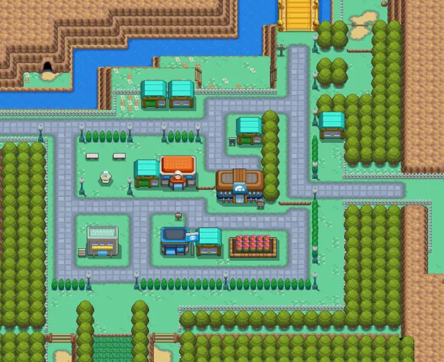 Ciudad Celeste en Pokémon Oro HeartGold y Pokémon Plata SoulSilver