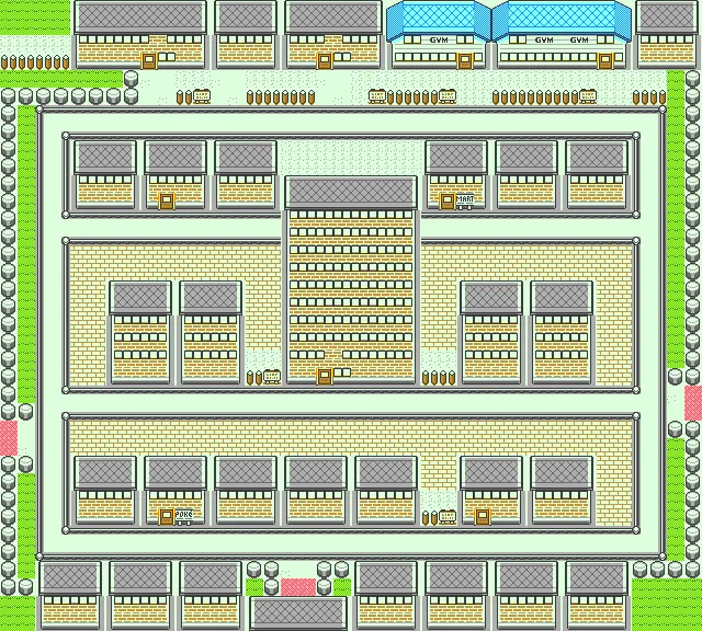 Ciudad Azafrán en Pokémon Cristal