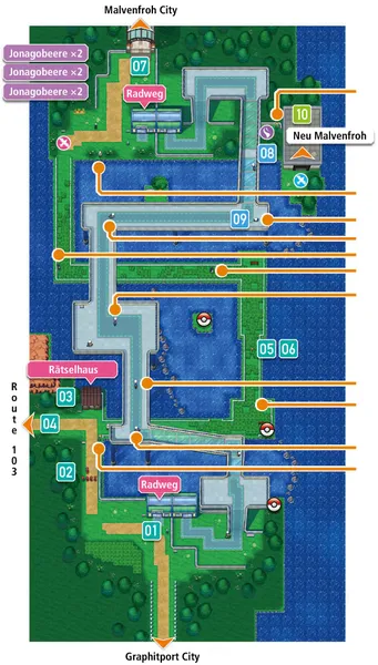 Ruta 110 en Pokémon Rubí Omega y Pokémon Zafiro Alfa