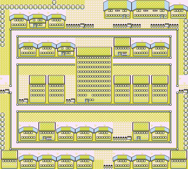 Ciudad Azafrán en Pokémon Rojo y Pokémon Azul