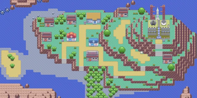 Ciudad Algaria en Pokémon Esmeralda