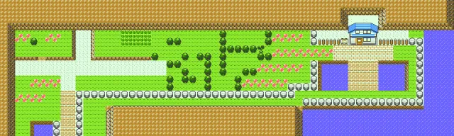 Ruta 25 en Pokémon Cristal