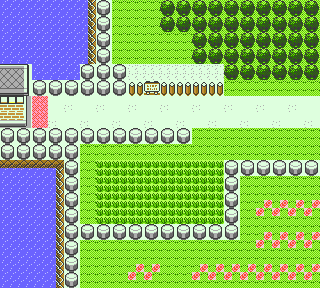 Ruta 18 en Pokémon Cristal