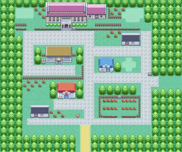 Ciudad Plateada en Pokémon Rojo Fuego y Pokémon Verde Hoja