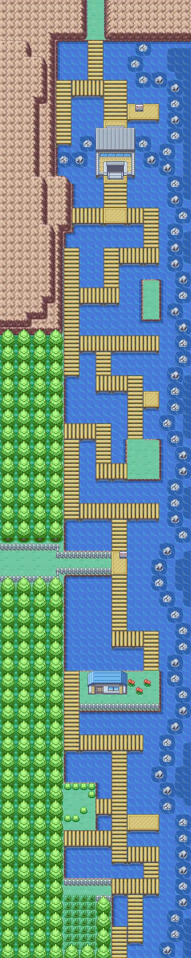 Ruta 12 en Pokémon Rojo Fuego y Pokémon Verde Hoja
