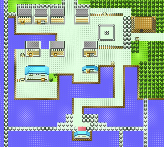 Ciudad Carmín en Pokémon Oro y Pokémon Plata