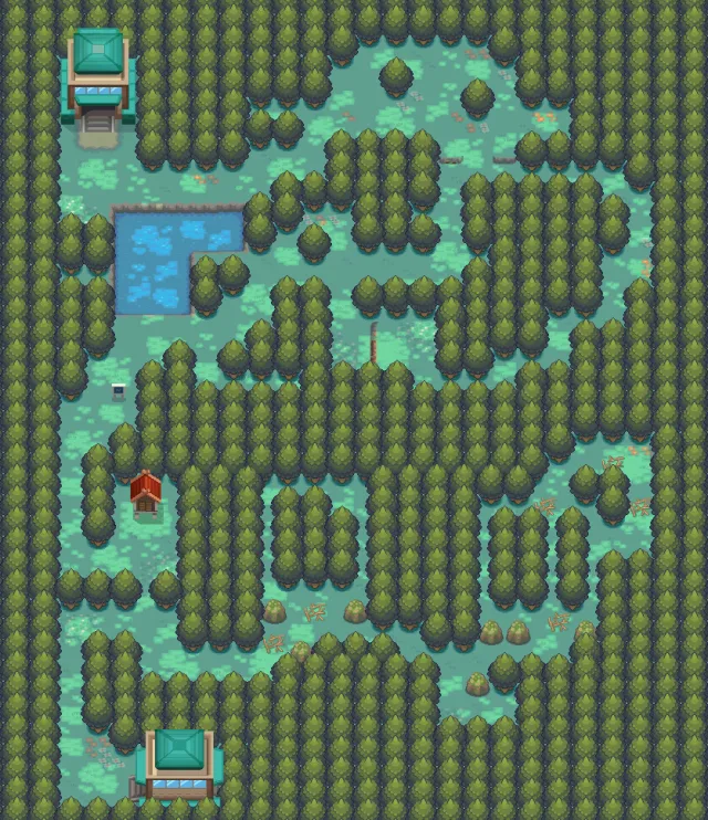 Encinar en Pokémon Oro HeartGold y Pokémon Plata SoulSilver