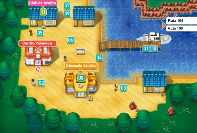 Pueblo Azuliza en Pokémon Rubí Omega y Pokémon Zafiro Alfa