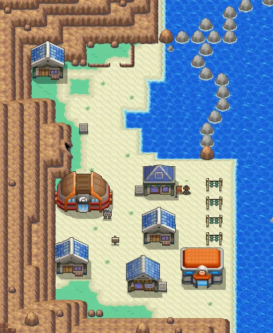 Ciudad Orquídea en Pokémon Oro HeartGold y Pokémon Plata SoulSilver