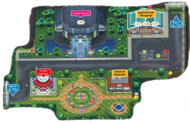 Avenida Royale en Pokémon Sol y Pokémon Luna
