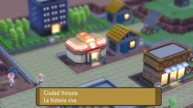 Ciudad Vetusta en Pokémon Diamante Brillante y Pokémon Perla Reluciente