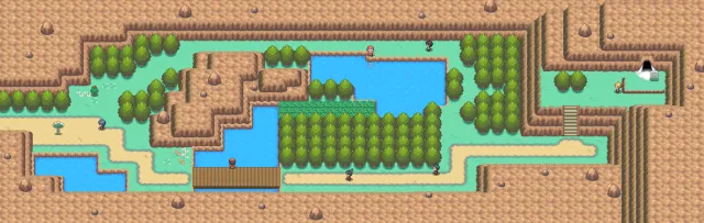 Ruta 44 en Pokémon Oro HeartGold y Pokémon Plata SoulSilver