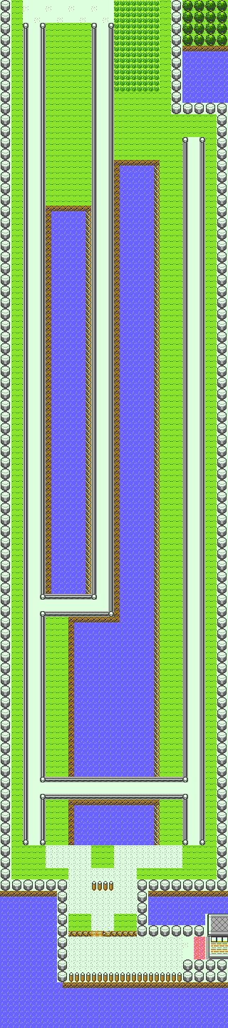 Ruta 17 en Pokémon Cristal