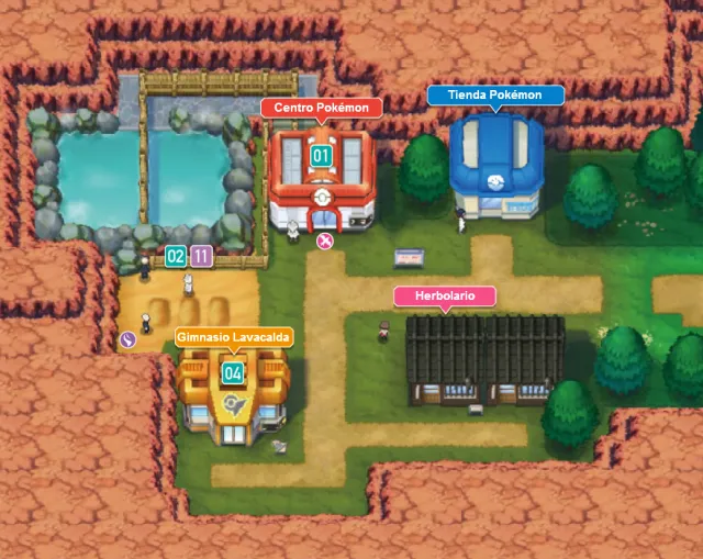 Pueblo Lavacalda en Pokémon Rubí Omega y Pokémon Zafiro Alfa
