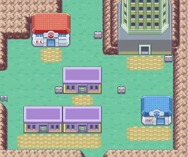 Pueblo Lavanda en Pokémon Rojo Fuego y Pokémon Verde Hoja