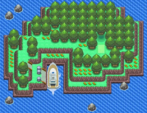Isla Plenilunio en Pokémon Platino