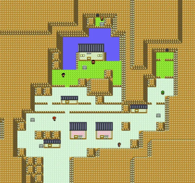 Ciudad Endrino en Pokémon Oro y Pokémon Plata